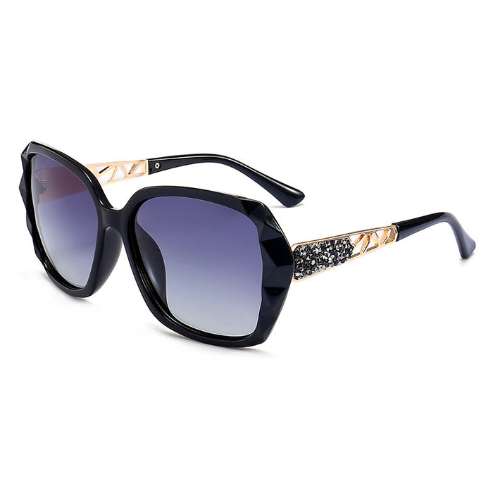 Women's Oversized Rounded 'Draco Love' Plastic Sunglasses