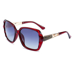 Women's Oversized Rounded 'Draco Love' Plastic Sunglasses