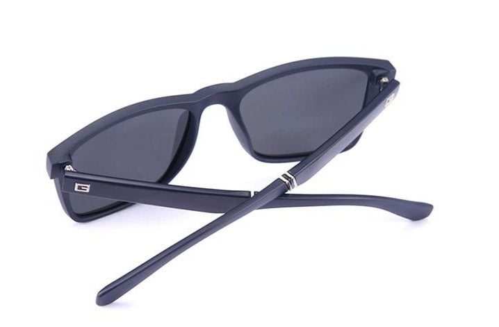 Men's Square Polarized 'Tribal' Plastic Sunglasses