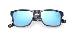 Men's Square Polarized 'Tribal' Plastic Sunglasses