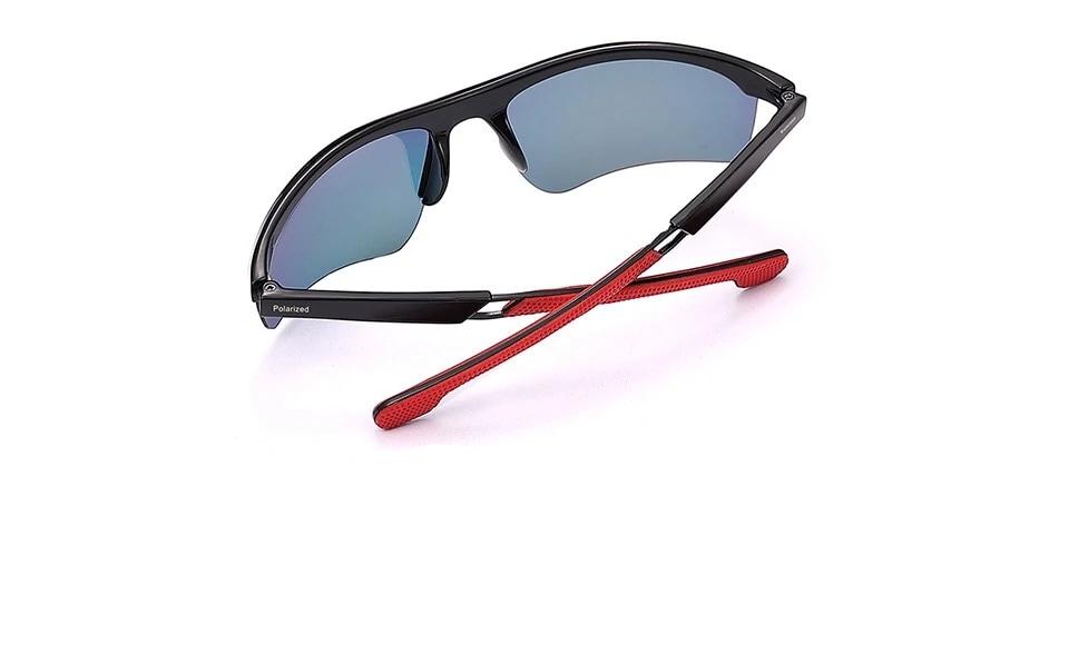 Men's Semi Rimless Sport 'Phantom Gear' Plastic Sunglasses