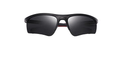 Men's Semi Rimless Sport 'Phantom Gear' Plastic Sunglasses