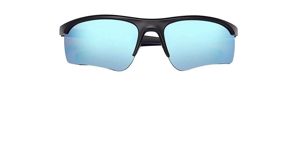 Men's Semi Rimless Sport 'Phantom Gear' Plastic Sunglasses