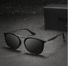 Men's Polarized Oval 'Retro Vibe' Plastic Sunglasses