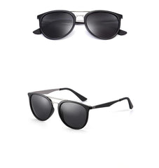 Men's Polarized Oval 'Retro Vibe' Plastic Sunglasses