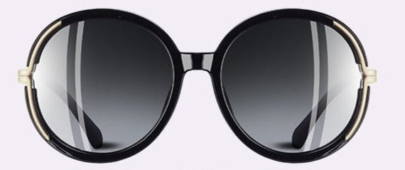 Women's Oversized Round 'All the Sun' Metal Sunglasses