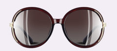 Women's Oversized Round 'All the Sun' Metal Sunglasses