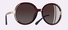 Women's Oversized Round 'All the Sun' Metal Sunglasses