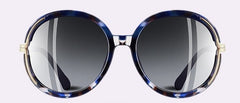 Women's Oversized Round 'All the Sun' Metal Sunglasses