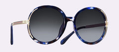 Women's Oversized Round 'All the Sun' Metal Sunglasses