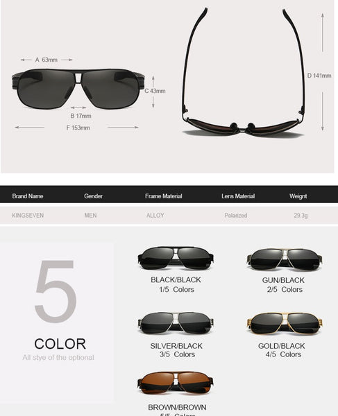 Men's Polarized Aviator 'Euro' Metal Sunglasses