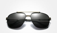 Men's Polarized Aviator 'Milan' Metal Sunglasses