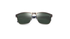 Men's Polarized Square 'High Brow' Metal Sunglasses