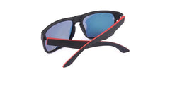 Men's Polarized Square 'Solid State' Plastic Sunglasses