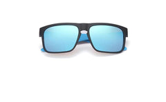 Men's Polarized Square 'Solid State' Plastic Sunglasses