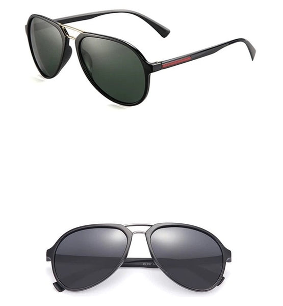 Men's Polarized Aviator 'Mitch Buchanan' Plastic Sunglasses