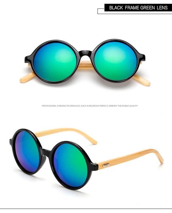 Women's Oval Two Tone 'Two Mountain' Plastic  Sunglasses