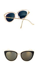 Women's Cat Eye 'Poolside' Metal Sunglasses