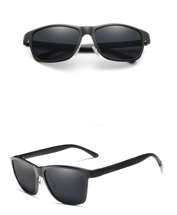 Men's Polarized Way Ferer 'Black Shot Gun' Metal Sunglasses