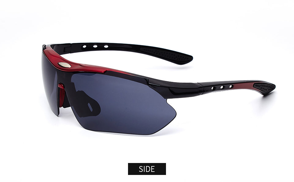 Men's Sport Semi Rimless 'Giant Slalom' Plastic Sport Sunglasses