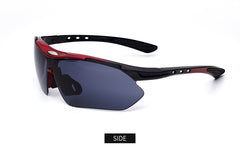 Men's Sport Semi Rimless 'Giant Slalom' Plastic Sport Sunglasses