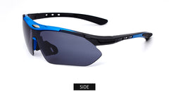 Men's Sport Semi Rimless 'Giant Slalom' Plastic Sport Sunglasses