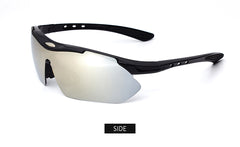 Men's Sport Semi Rimless 'Giant Slalom' Plastic Sport Sunglasses