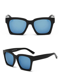 Women's Square 'Thick and Thin' Plastic Sunglasses