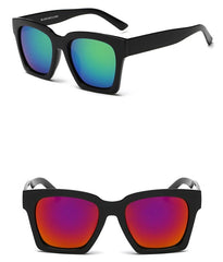 Women's Square 'Thick and Thin' Plastic Sunglasses