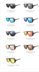 Men's Square 'British Racing' Plastic Sunglasses