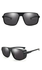 Men's Square 'British Racing' Plastic Sunglasses