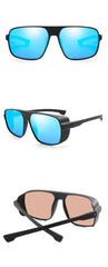 Men's Square 'British Racing' Plastic Sunglasses