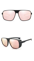 Men's Square 'British Racing' Plastic Sunglasses