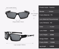 Men's Polarized Sports Wrap Around 'Throttle Out' Plastic Sunglasses