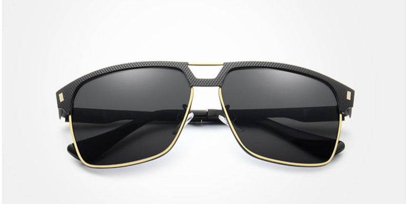 Men's Oversized Polarized 'Money Men' Metal Sunglasses