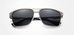 Men's Oversized Polarized 'Money Men' Metal Sunglasses