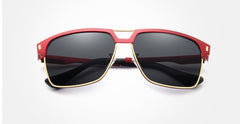 Men's Oversized Polarized 'Money Men' Metal Sunglasses