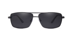 Men's Classic Square 'Dark Tang' Metal Sunglasses