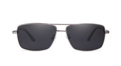 Men's Classic Square 'Dark Tang' Metal Sunglasses