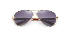 Men's Polarized Aviator 'The Traveler' Metal Sunglasses