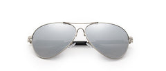 Men's Polarized Aviator 'The Traveler' Metal Sunglasses