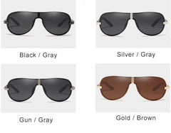 Men's Polarized Aviator 'Jersey Shore' Metal  Sunglasses