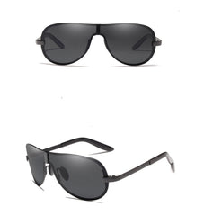 Men's Polarized Aviator 'Jersey Shore' Metal  Sunglasses