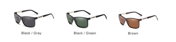 Men's Polarized Square 'Arnold' Plastic  Sunglasses