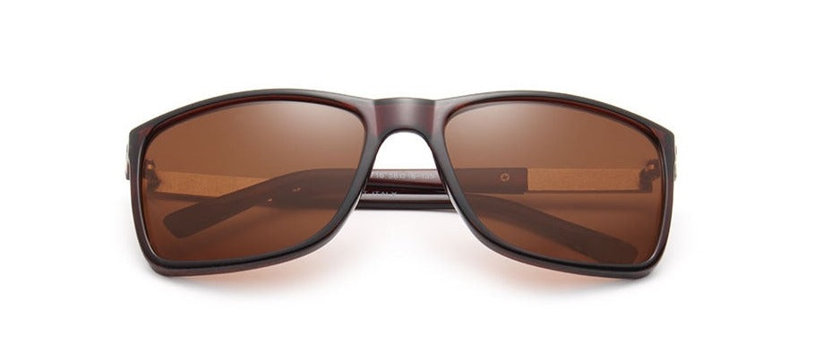 Men's Polarized Square 'Arnold' Plastic  Sunglasses