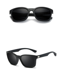 Men's Polarized Square 'Drive In' Plastic Sunglasses