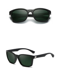 Men's Polarized Square 'Drive In' Plastic Sunglasses