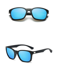 Men's Polarized Square 'Drive In' Plastic Sunglasses