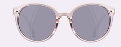 Women's Oval Polarized 'Touch of Modern' Metal Sunglasses