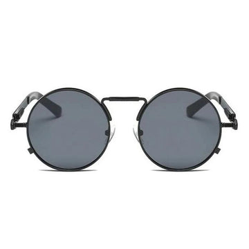 Men's Round  'Touch of Modern' Metal Sunglasses